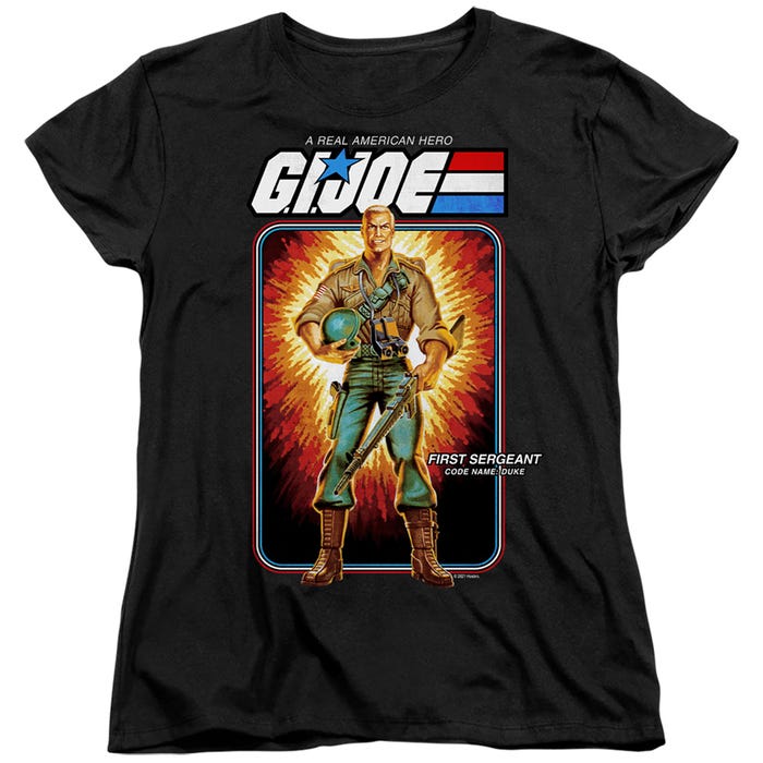 G.I. JOE DUKE CARD Womens T-Shirt