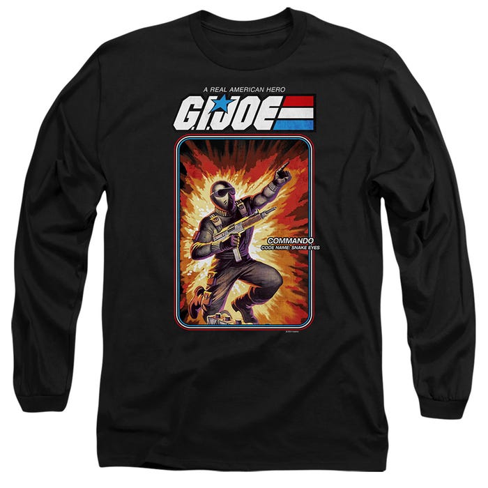 G.I. JOE SNAKE EYES CARD Long Sleeve Shirt