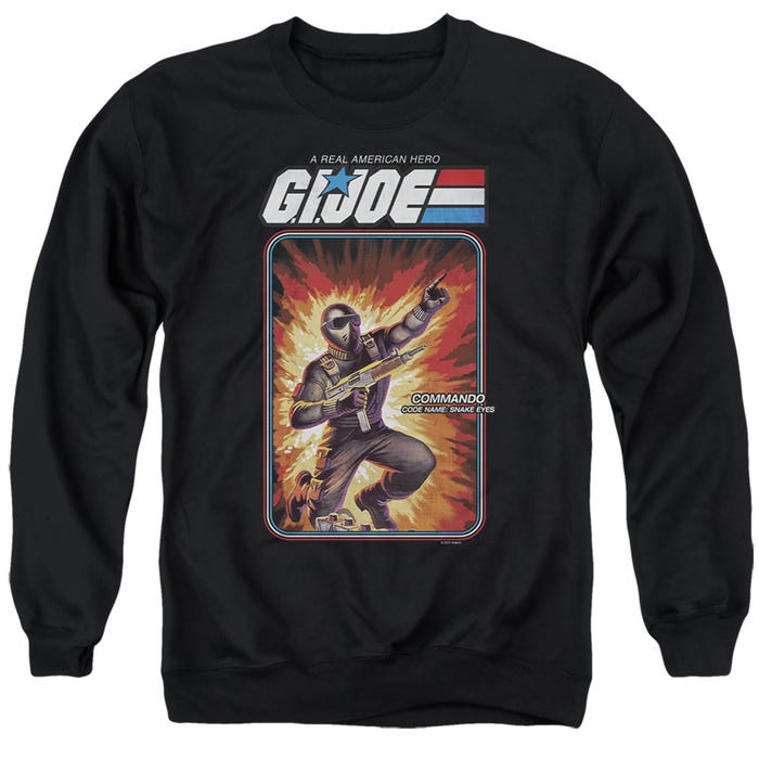 G.I. JOE SNAKE EYES CARD Sweatshirt