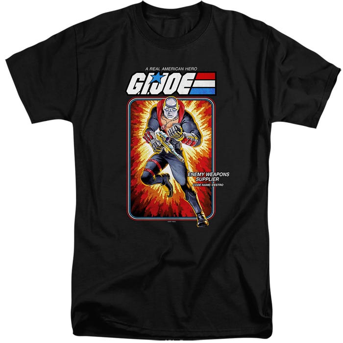 G.I. JOE DESTRO CARD Tall T-Shirt