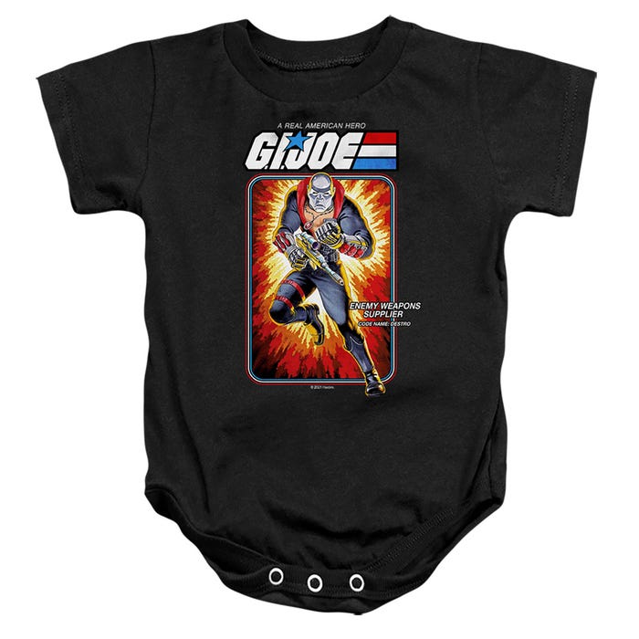 G.I. JOE DESTRO CARD Baby Bodysuit