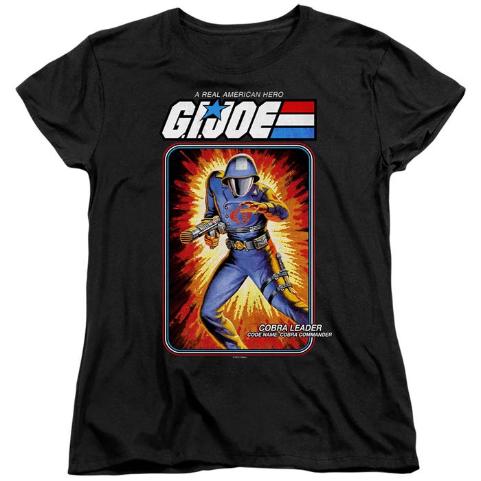 G.I. JOE COBRA COMMANDER CARD Womens T-Shirt