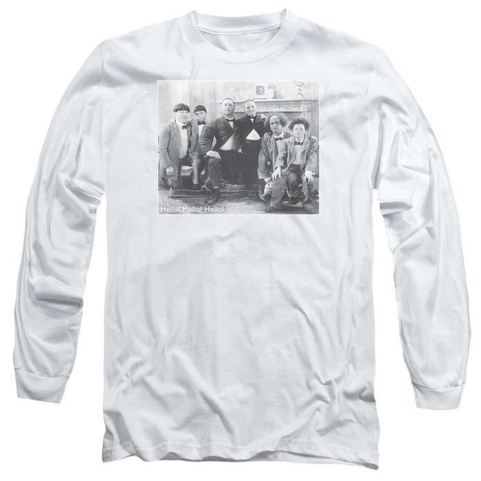 Hello Three Stooges Picture Long Sleeve Shirt