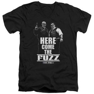 Here Comes The Hot Fuzz V-Neck T-Shirt