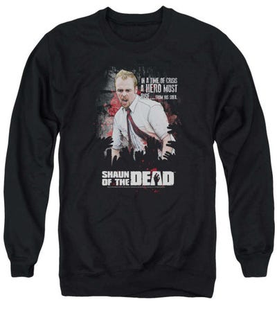 Hero Must Rise Shaun Of The Dead Sweatshirt