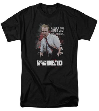 Hero Must Rise Shaun Of The Dead T-Shirt