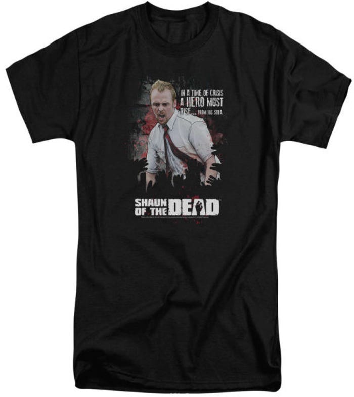 Hero Must Rise Shaun Of The Dead Tall T-Shirt