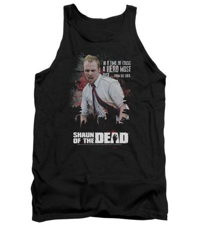 Hero Must Rise Shaun Of The Dead Tank Top