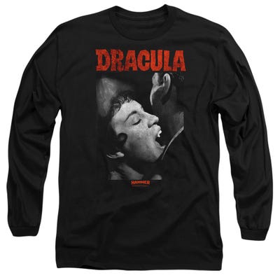 HAMMER HOUSE OF HORROR CHRISTOPHER LEE DRACULA BITE Long Sleeve Shirt