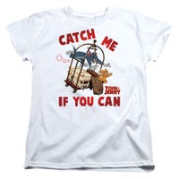 TOM AND JERRY MOVIE CATCH ME IF YOU CAN Womens T-Shirt