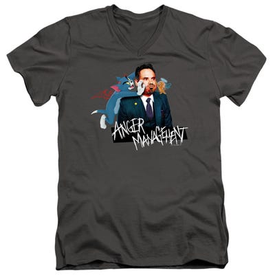 TOM AND JERRY MOVIE ANGER MANAGEMENT V-Neck T-Shirt