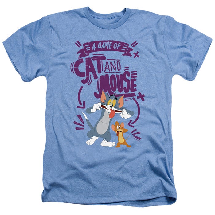 TOM AND JERRY MOVIE CAT AND MOUSE Heather T-Shirt