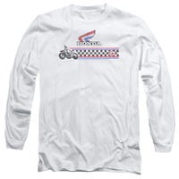 1985 RED WHITE BLUE Honda Motorcycles Long Sleeve Shirt