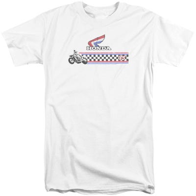 1985 RED WHITE BLUE Honda Motorcycles Tall T-Shirt