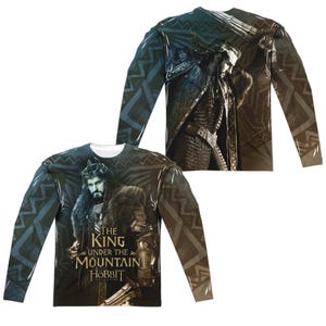 The Hobbit Battle Of The Five Armies King Front & Back Sublimation Long Sleeve Shirt