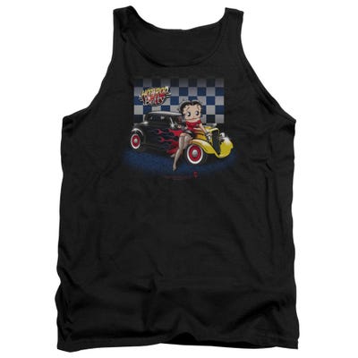 Hot Rod Flames Car Betty Boop Tank Top