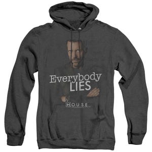 House Everybody Lies Adult Heather Hoodie