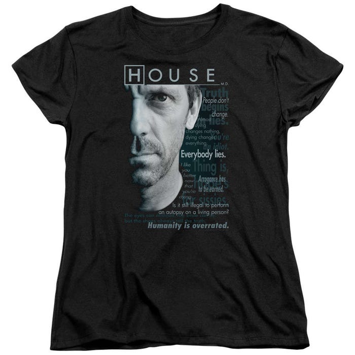 House M.D. Houseisms Womens T-Shirt