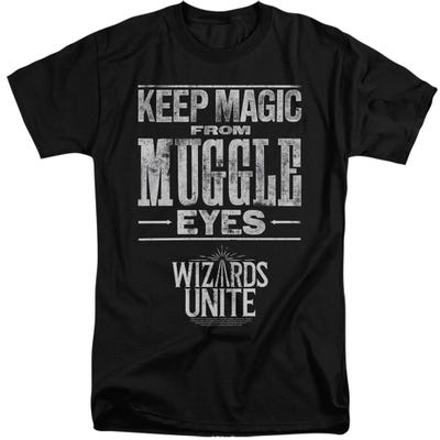 Keep Magic From Muggle Eyes Wizards Unite Harry Potter Tall T-Shirt