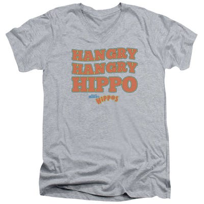 Hungry Hungry Hippos Hangry V-Neck T-Shirt