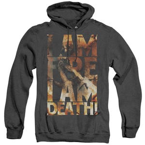 I Am Fire The Hobbit Adult Heather Hoodie