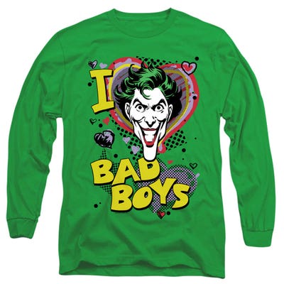 I Heart Bad Boys Joker Long Sleeve Shirt