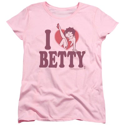 I Heart Betty Boop Love Womens T-Shirt