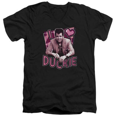 I Heart Duckie Pretty In Pink V-Neck T-Shirt