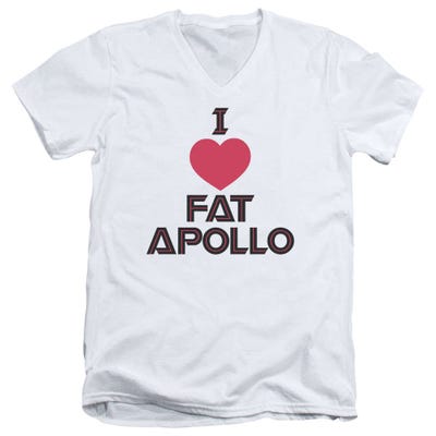 I Heart fat Apollo Battlestar Galactica V-Neck T-Shirt