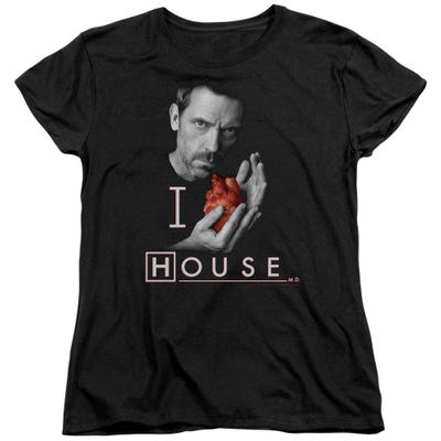 I Heart House M.D. Womens T-Shirt