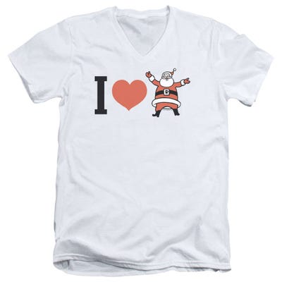 I Heart Love Santa V-Neck T-Shirt