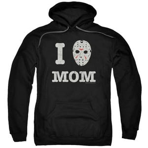 I Heart Mom Jason Vorhees Friday The 13th Mommas Boy Hoodie