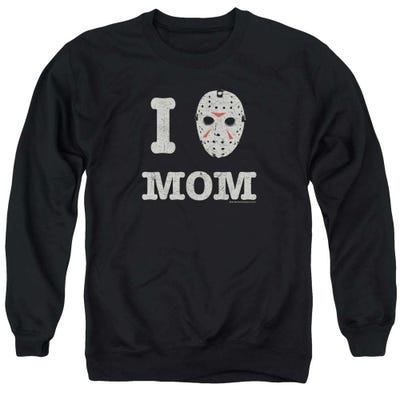 I Heart Mom Jason Vorhees Friday The 13th Mommas Boy Sweatshirt