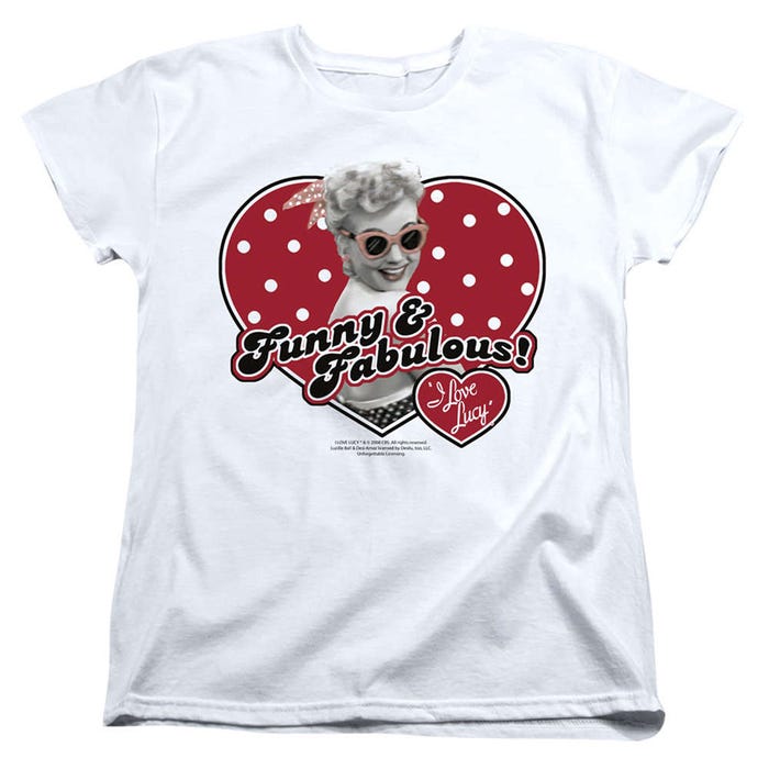 I Love Lucy Funny & Fabulous Womens T-Shirt