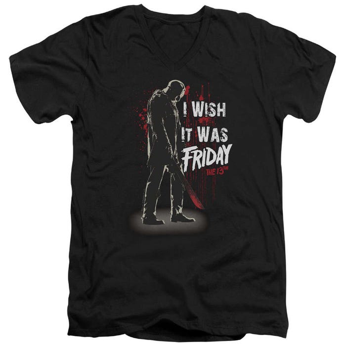 I Wish It Was Friday The 13th V-Neck T-Shirt