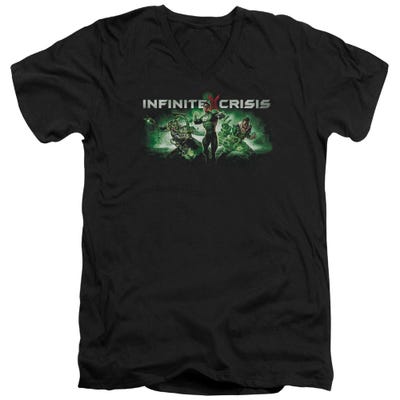 Infinite Crisis Green V-Neck T-Shirt