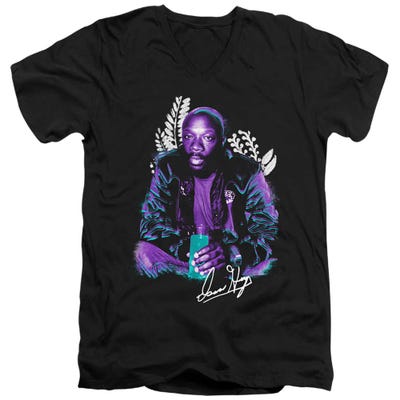 Isaac Hayes Floral V-Neck T-Shirt