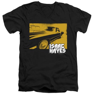 Isaac Hayes Gold Cadillac V-Neck T-Shirt