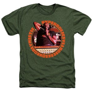 Isaac Hayes HYPERBOLICSYLLABICSESQUEDALY Heather T-Shirt