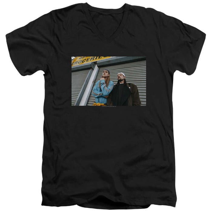 Jay and Silent Bob Photo V-Neck T-Shirt