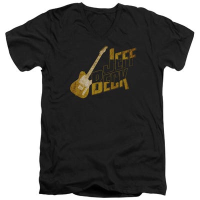 Jeff Beck That Yellow Guitar V-Neck T-Shirt