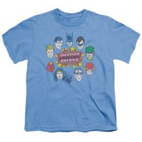 JLA Justice League Head Circle Kids T-Shirt
