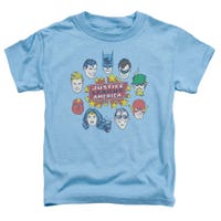 JLA Justice League Head Circle Toddler T-Shirt