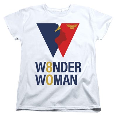 Wonder Woman 80th Logo Womens T-Shirt