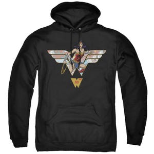 Wonder Woman 80th Collage Logo Hoodie