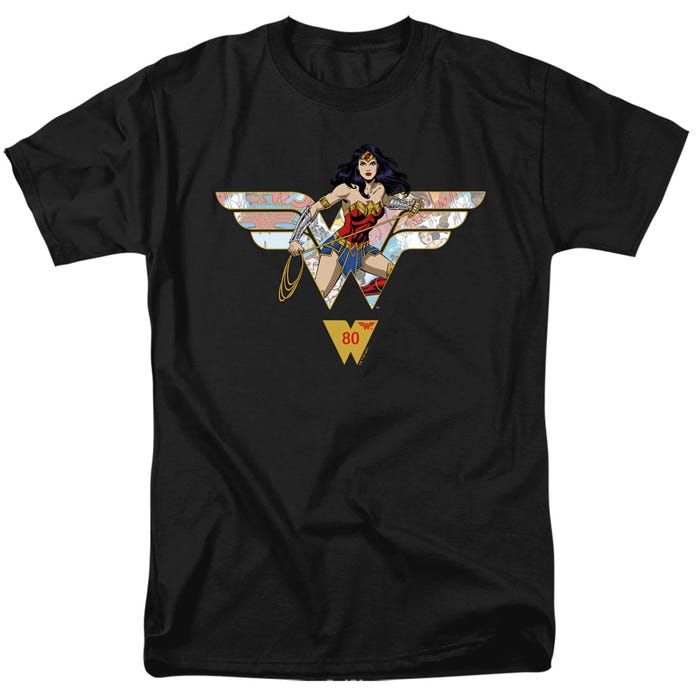 Wonder Woman 80th Collage Logo T-Shirt