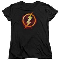 JLA Flash Title Womens T-Shirt