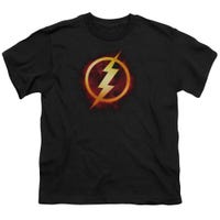 JLA Flash Title Kids T-Shirt