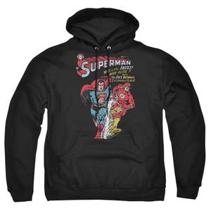 Superman With The Flash Vintage Who Is The Fastest Man Alive Hoodie