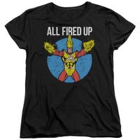 JLA Firestorms Party Womens T-Shirt